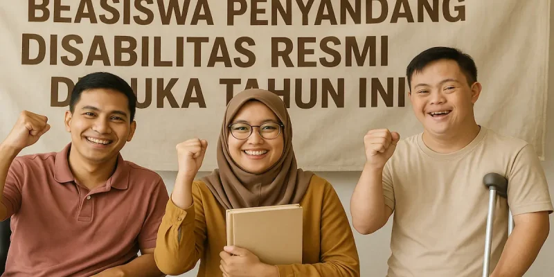 Beasiswa Penyandang Disabilitas Resmi Dibuka Tahun Ini