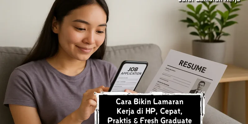 Cara Bikin Lamaran Kerja di HP, Cepat, Praktis & Fresh Graduate