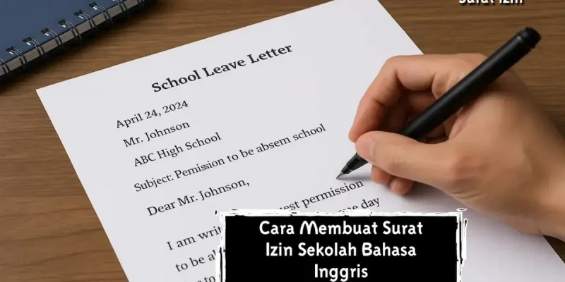 Cara Membuat Surat Izin Sekolah Bahasa Inggris