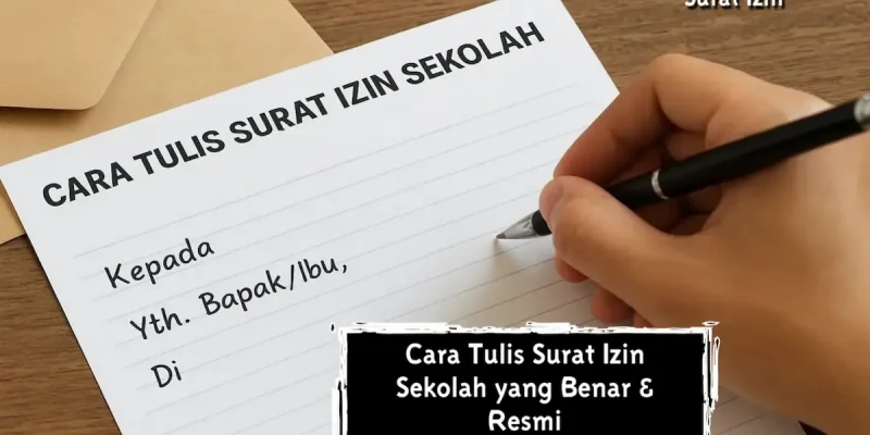 Cara Tulis Surat Izin Sekolah yang Benar & Resmi