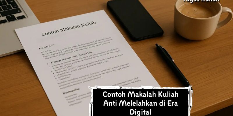 Contoh Makalah Kuliah Anti Melelahkan di Era Digital