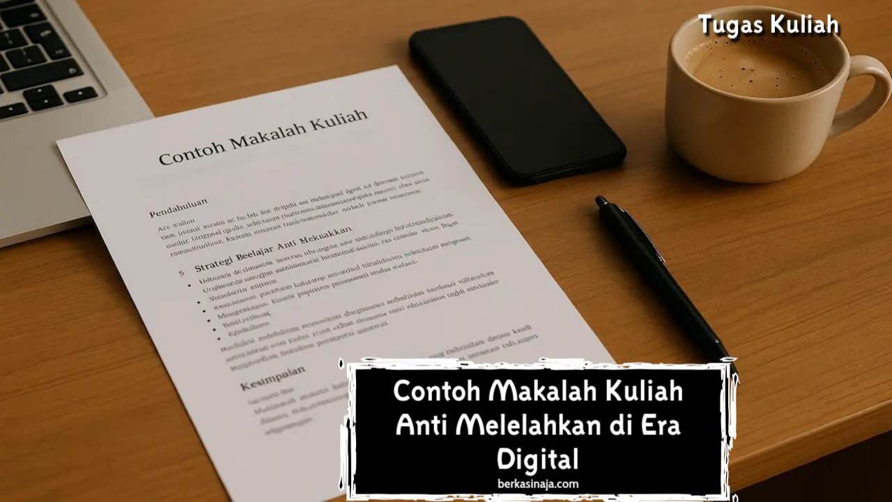 Contoh Makalah Kuliah Anti Melelahkan di Era Digital