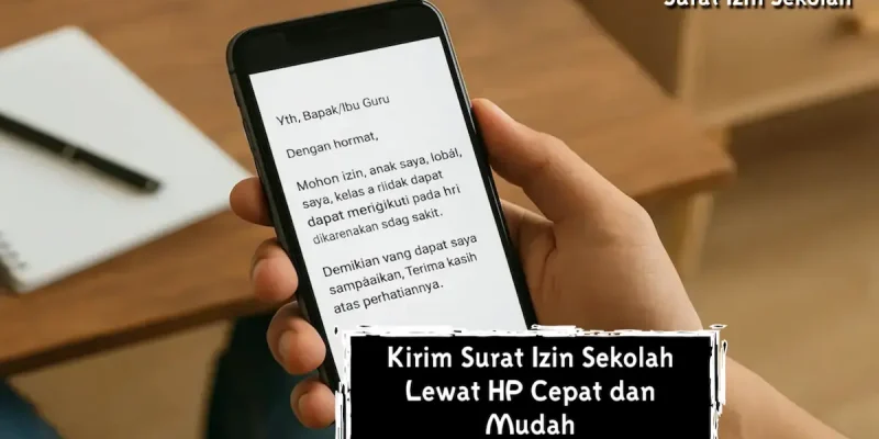 Kirim Surat Izin Sekolah Lewat HP Cepat dan Mudah