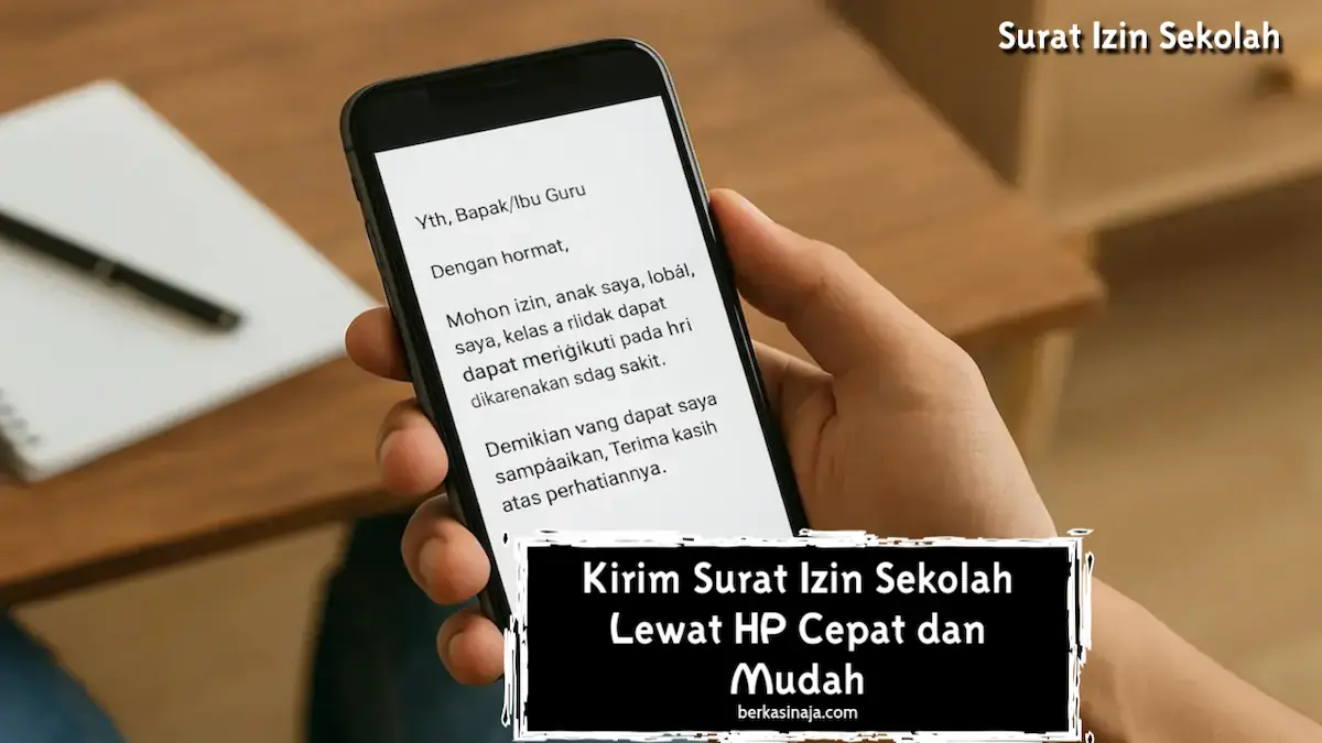 Kirim Surat Izin Sekolah Lewat HP Cepat dan Mudah