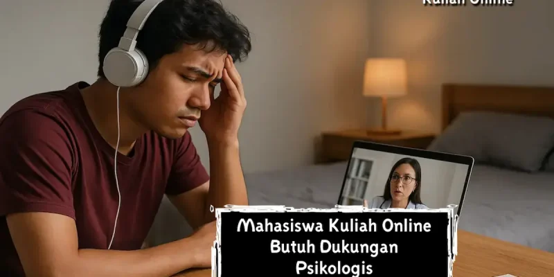 Mahasiswa Kuliah Online Butuh Dukungan Psikologis