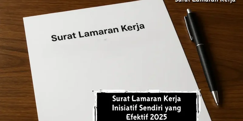 Surat Lamaran Kerja Inisiatif Sendiri yang Efektif 2025