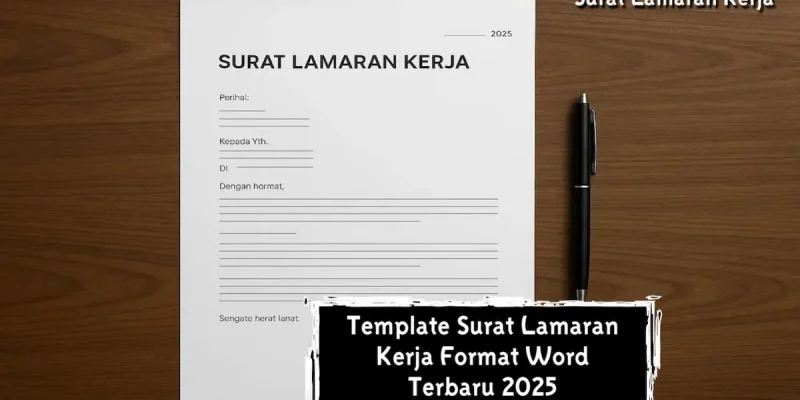 Template Surat Lamaran Kerja Format Word Terbaru 2025