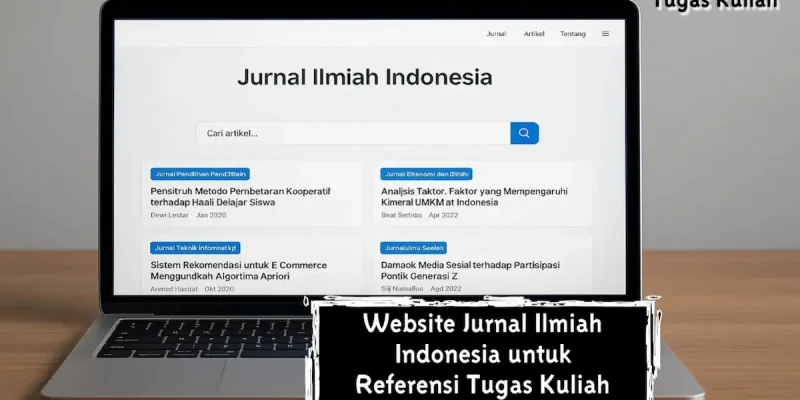 Website Jurnal Ilmiah Indonesia untuk Referensi Tugas Kuliah