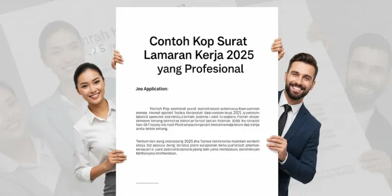 Contoh Kop Surat Lamaran Kerja 2025 yang Profesional