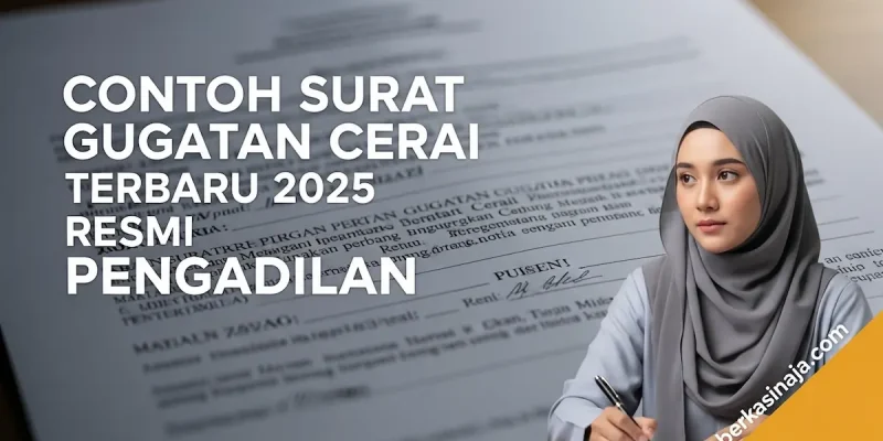 Contoh Surat Gugatan Cerai Terbaru 2025 Resmi Pengadilan
