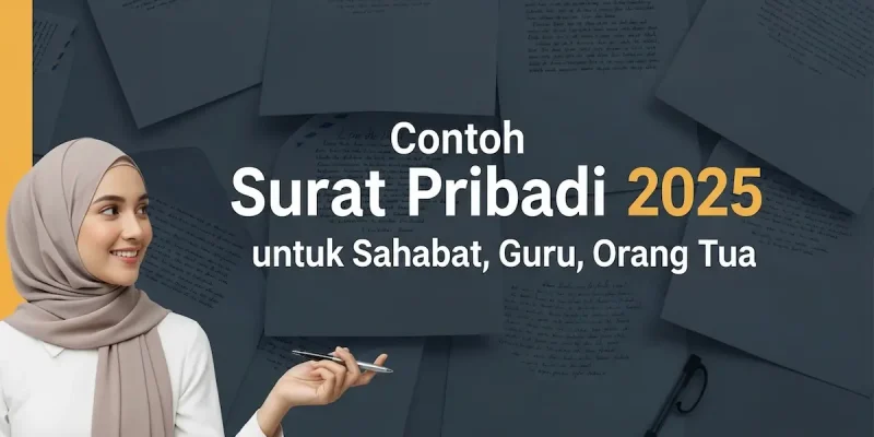 Contoh Surat Pribadi 2025 untuk Sahabat, Guru, Orang Tua