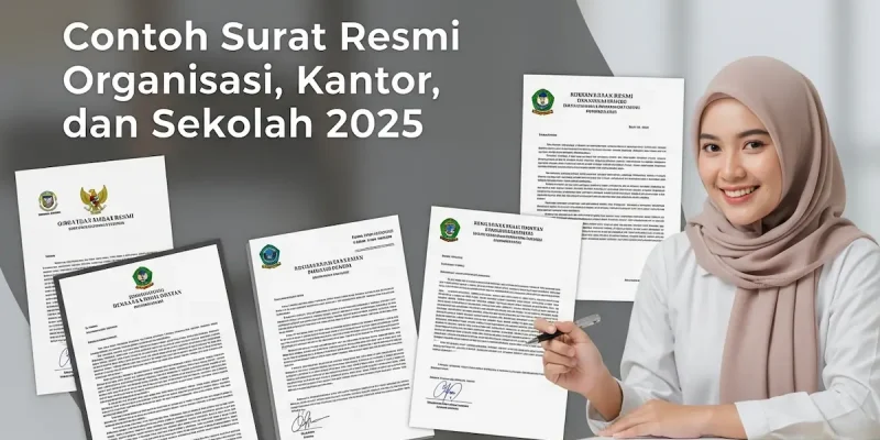 Contoh Surat Resmi Organisasi, Kantor, dan Sekolah 2025