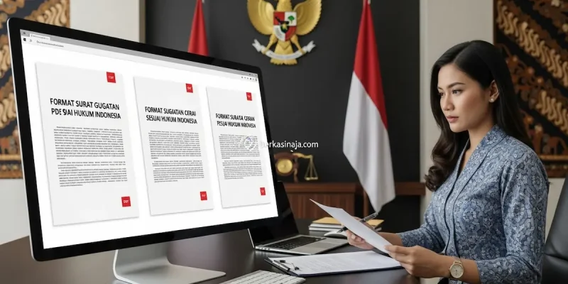 Format Surat Gugatan Cerai PDF Sesuai Hukum Indonesia