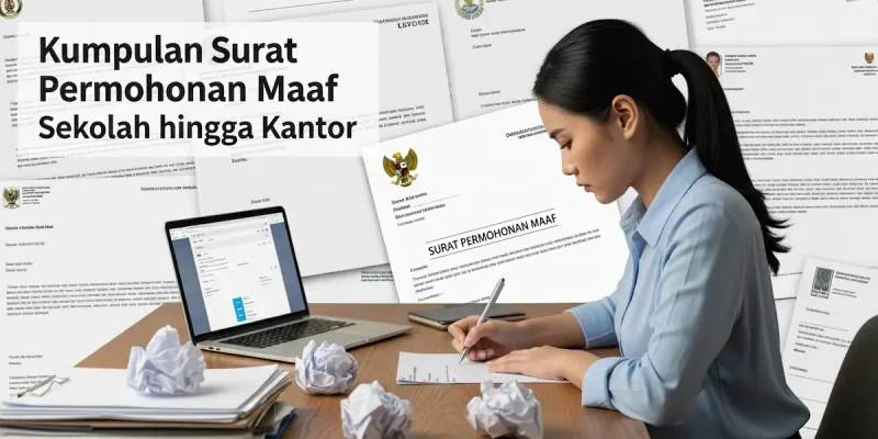 Kumpulan Surat Permohonan Maaf Sekolah hingga Kantor