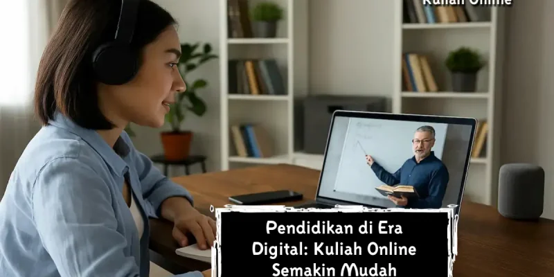 Pendidikan di Era Digital: Kuliah Online Semakin Mudah