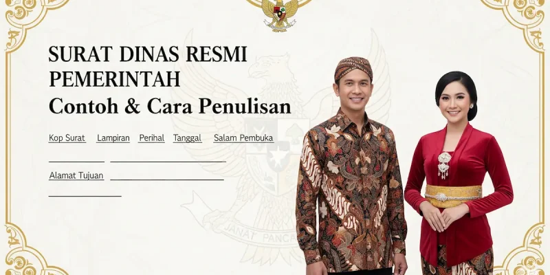 Surat Dinas Resmi Pemerintah Contoh & Cara Penulisan