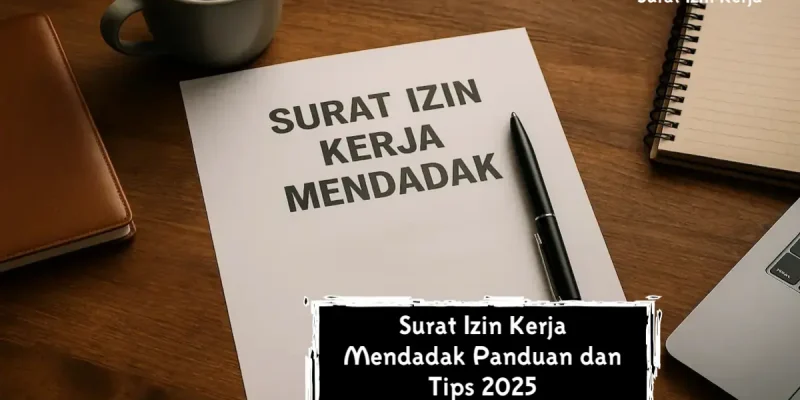 Surat Izin Kerja Mendadak Panduan dan Tips 2025
