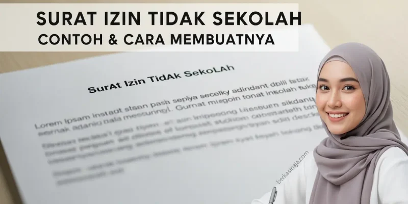 Surat Izin Tidak Sekolah Contoh & Cara Membuatnya