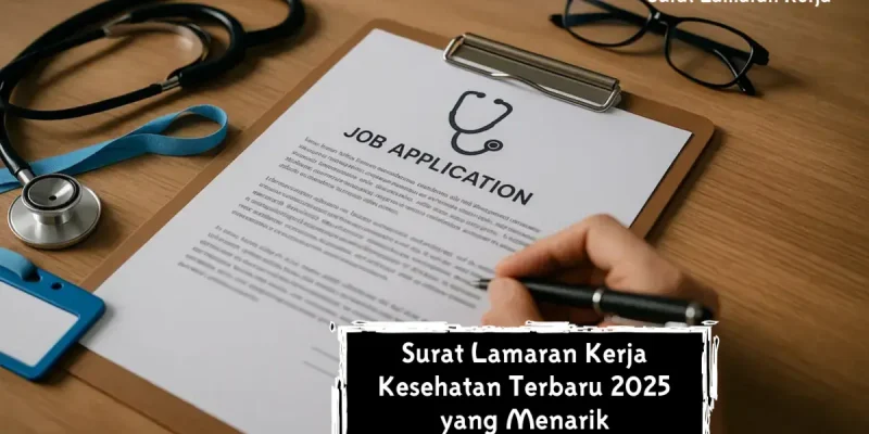 Surat Lamaran Kerja Kesehatan Terbaru 2025 yang Menarik