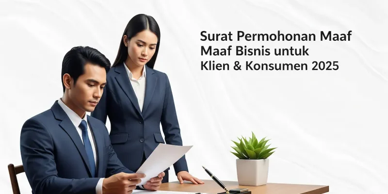 Surat Permohonan Maaf Bisnis untuk Klien & Konsumen 2025