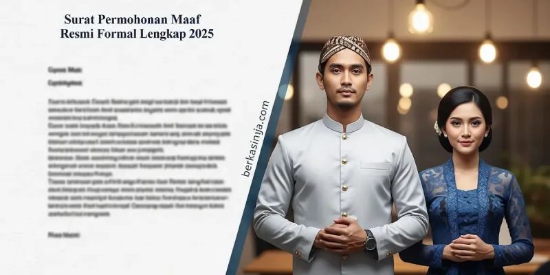 Surat Permohonan Maaf Resmi Formal Lengkap 2025