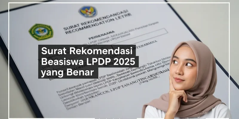 Surat Rekomendasi Beasiswa LPDP 2025 yang Benar