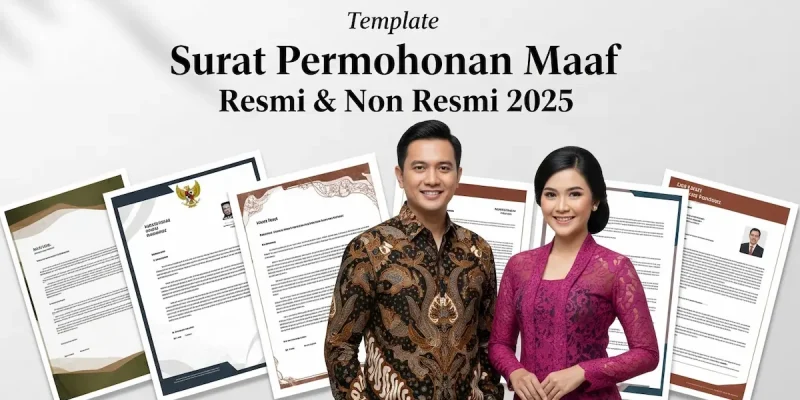 Template Surat Permohonan Maaf Resmi & Non Resmi 2025