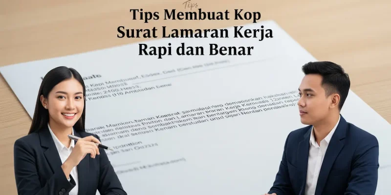 Tips Membuat Kop Surat Lamaran Kerja Rapi dan Benar
