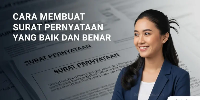 Cara Membuat Surat Pernyataan yang Baik dan Benar
