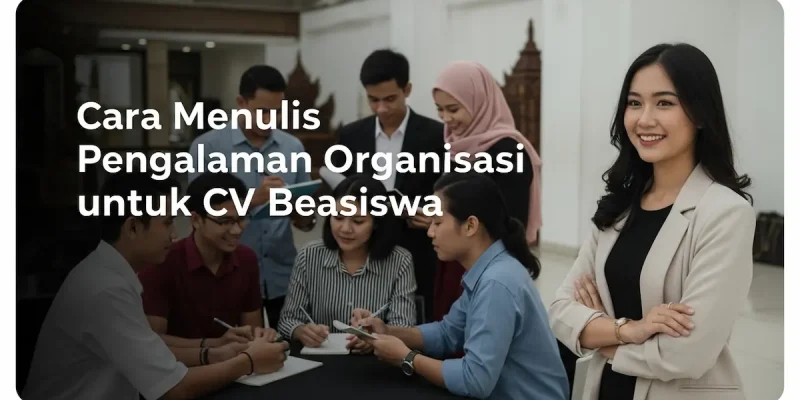 Cara Menulis Pengalaman Organisasi untuk CV Beasiswa