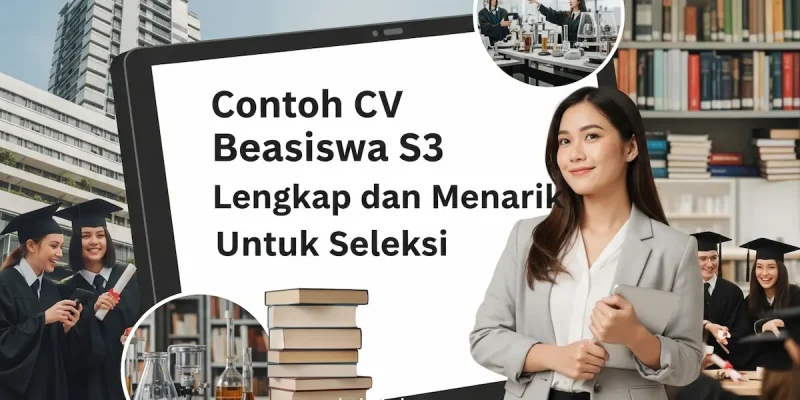 Contoh CV Beasiswa S3 Lengkap dan Menarik Untuk Seleksi