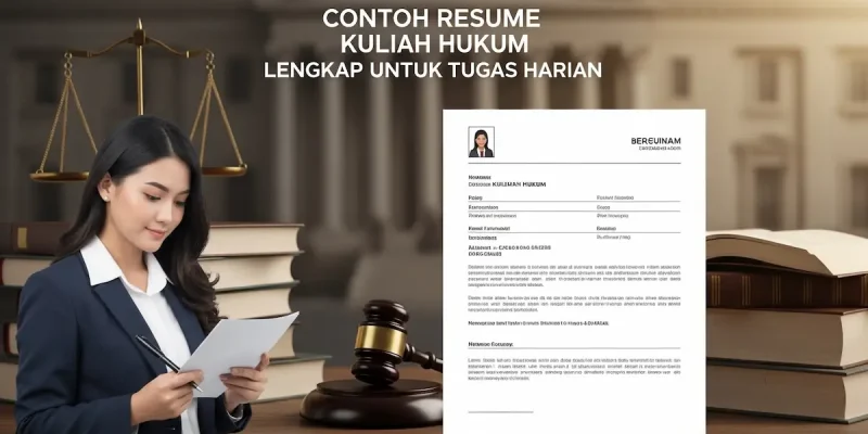 Contoh Resume Kuliah Hukum Lengkap untuk Tugas Harian
