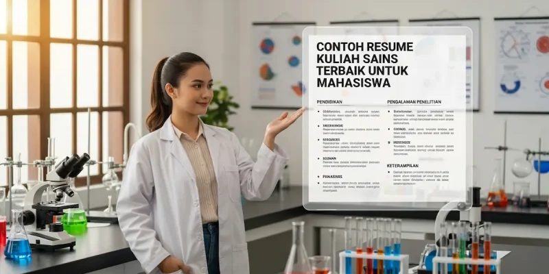 Contoh Resume Kuliah Sains Terbaik untuk Mahasiswa