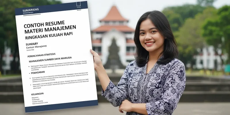 Contoh Resume Materi Manajemen Ringkasan Kuliah Rapi