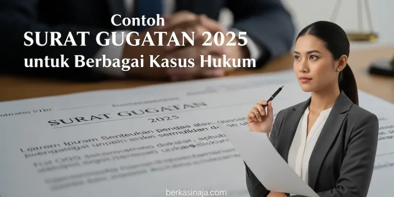 Contoh Surat Gugatan 2025 untuk Berbagai Kasus Hukum