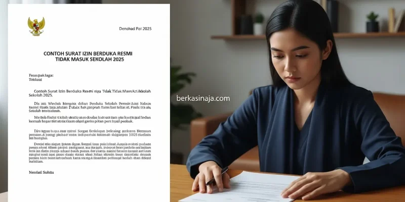 Contoh Surat Izin Berduka Resmi Tidak Masuk Sekolah 2025