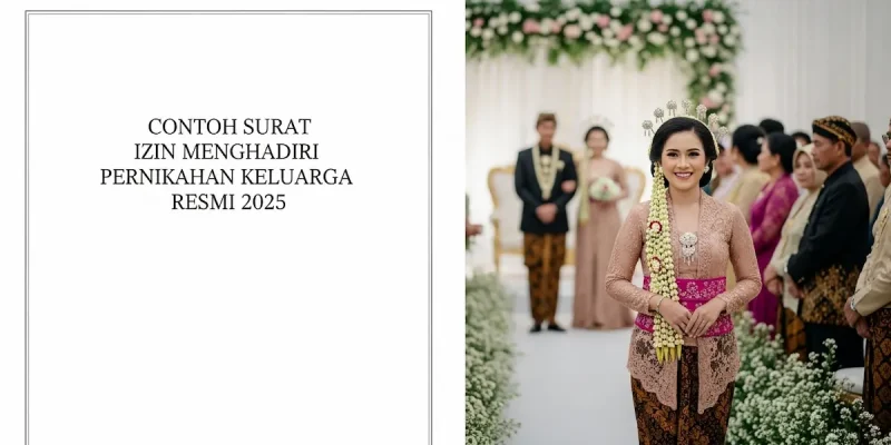 Contoh Surat Izin Menghadiri Pernikahan Keluarga Resmi 2025