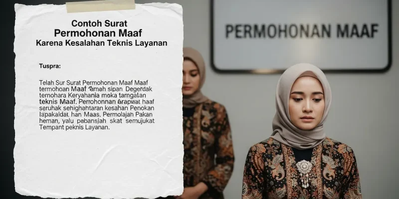 Contoh Surat Kesalahan Teknis untuk Permohonan Maaf