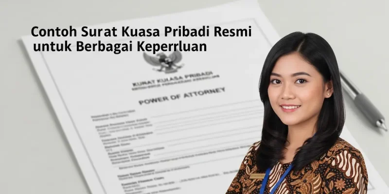 Contoh Surat Kuasa Pribadi Resmi untuk Berbagai Keperluan