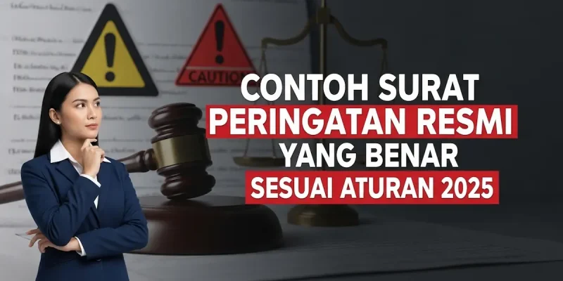 Contoh Surat Peringatan Resmi yang Benar Sesuai Aturan 2025