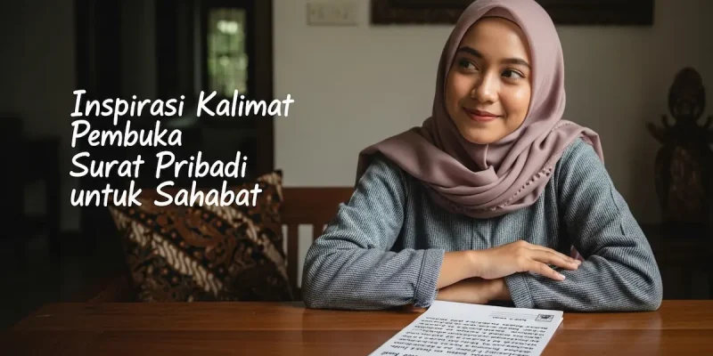Inspirasi Kalimat Pembuka Surat Pribadi untuk Sahabat
