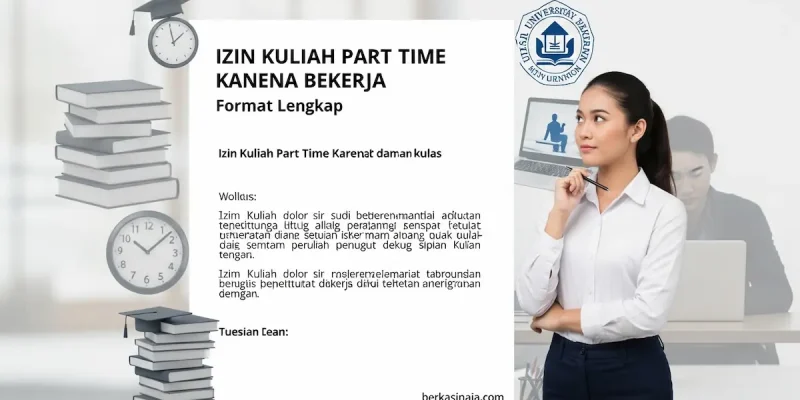 Izin Kuliah Part Time Karena Bekerja Format Lengkap
