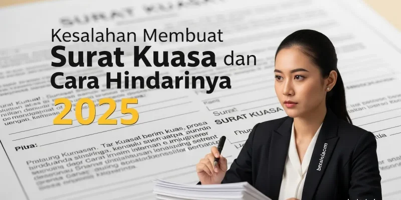 Kesalahan Membuat Surat Kuasa dan Cara Hindarinya 2025