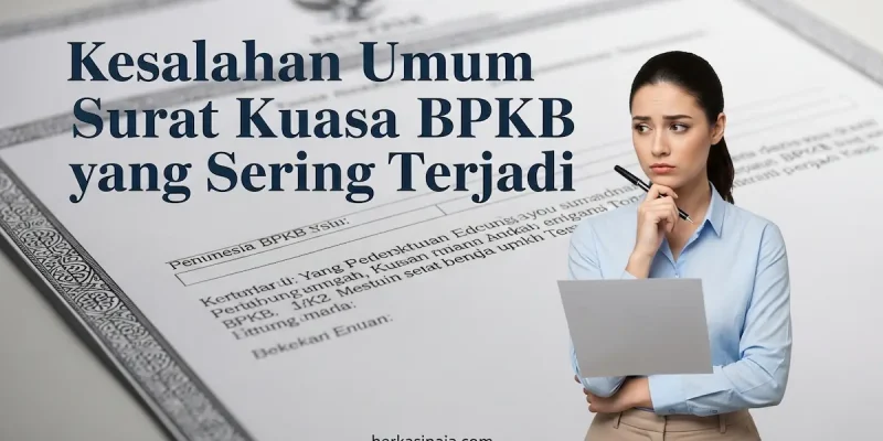 Kesalahan Surat Kuasa BPKB yang Sering Terjadi