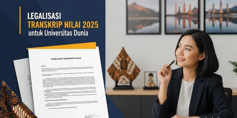 Legalisasi Transkrip Nilai 2025 untuk Universitas Dunia