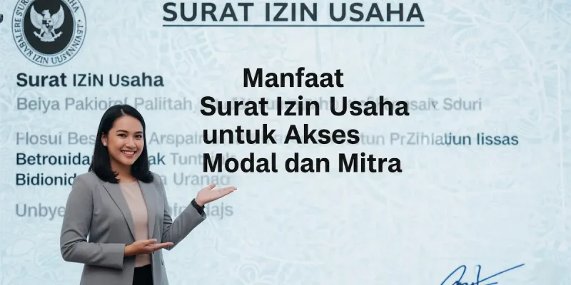 Manfaat Surat Izin Usaha untuk Akses Modal dan Mitra