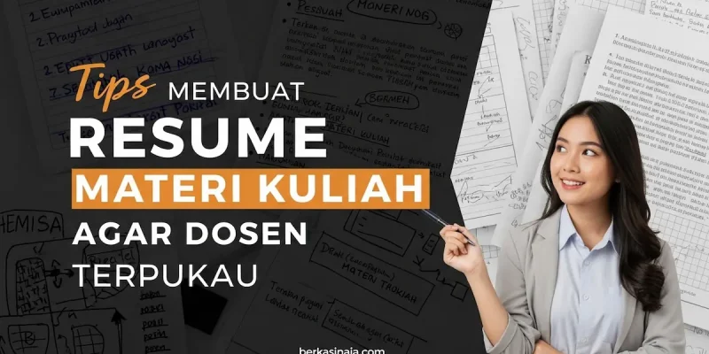 Membuat Resume Materi Kuliah Agar Dosen Terpukau