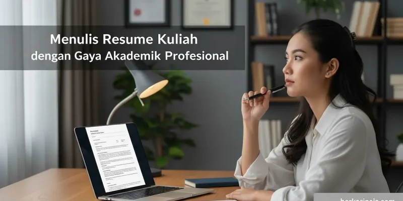 Menulis Resume Kuliah dengan Gaya Akademik Profesional