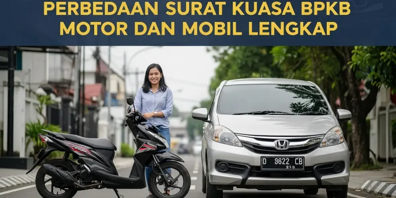 Perbedaan Surat Kuasa BPKB Motor dan Mobil Lengkap
