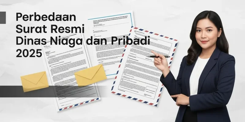 Perbedaan Surat Resmi Dinas Niaga dan Pribadi 2025